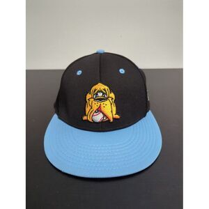 The Game Pro Hounds Baseball Cap Hat Black Blue Embroidered GP321 Mens Medium